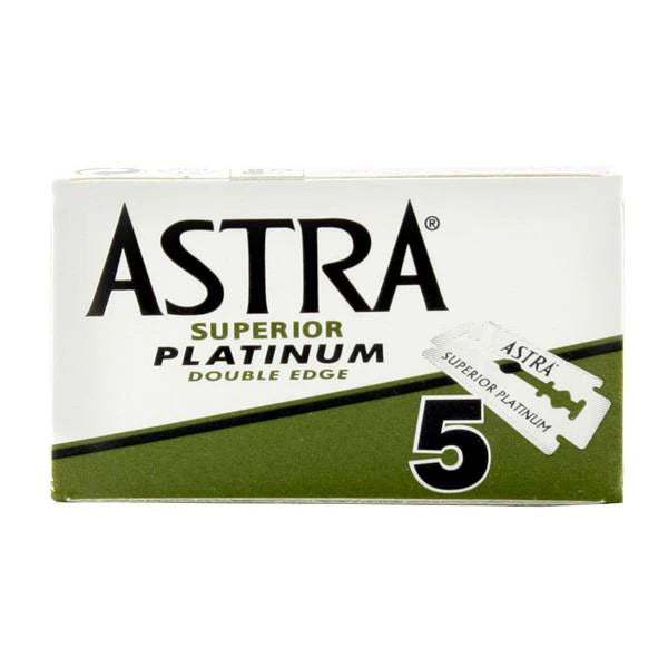 5 Lames Astra Superior Platinum – Double Tranchant