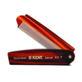 Kent 82T – Peigne Pliant, Dents Fines, 90 mm